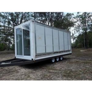 trailer 20ft foldable expandable container house on wheels