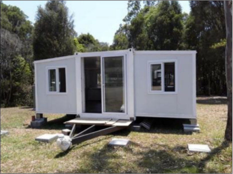 trailer 20ft foldable expandable container house on wheels