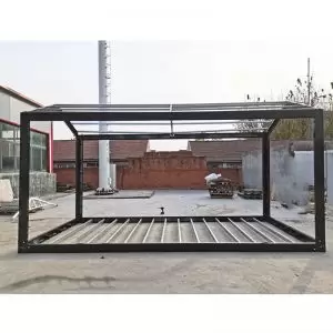 20ft pitched roof flat pack shipping container frame