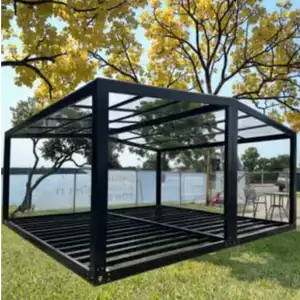 20ft 40ft portable prefabricated mobile steel structure pitched roof container frame with good price
